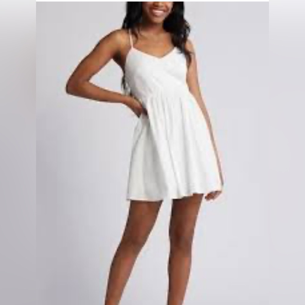 $49 BP White Spaghetti Strap Dress blackstrap sz L